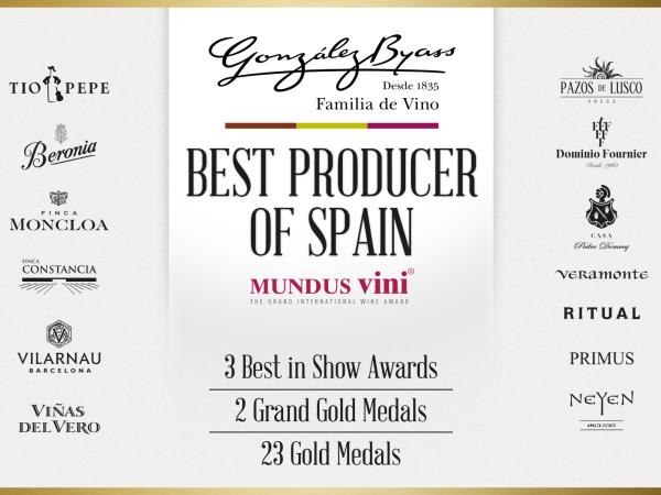 Best Producer of Spain Gonzalez Byass Mundus Vini 